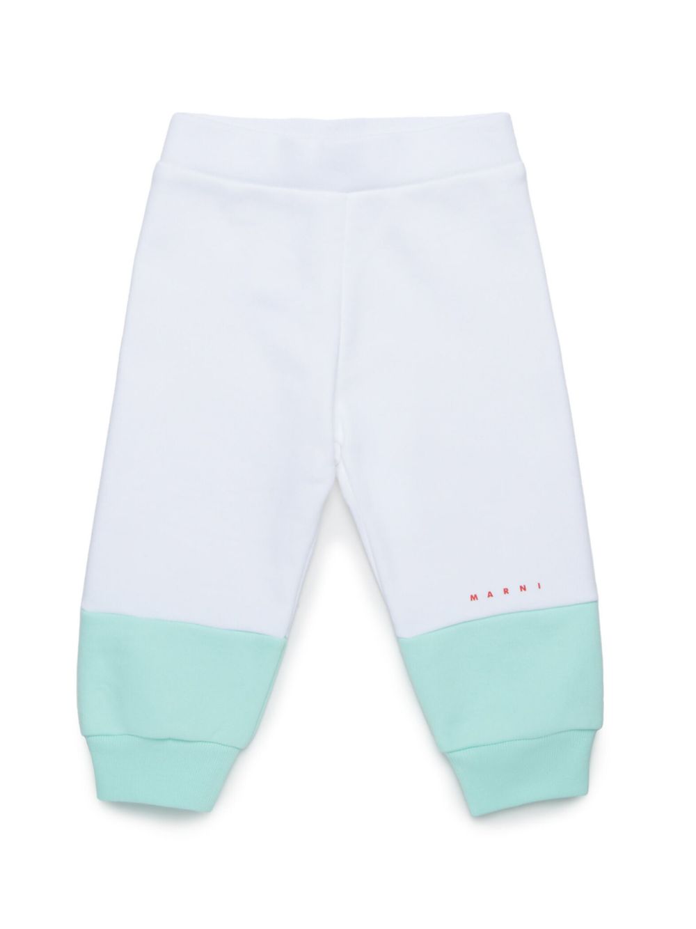 Marni Kids 拼色运动裤 - 白色