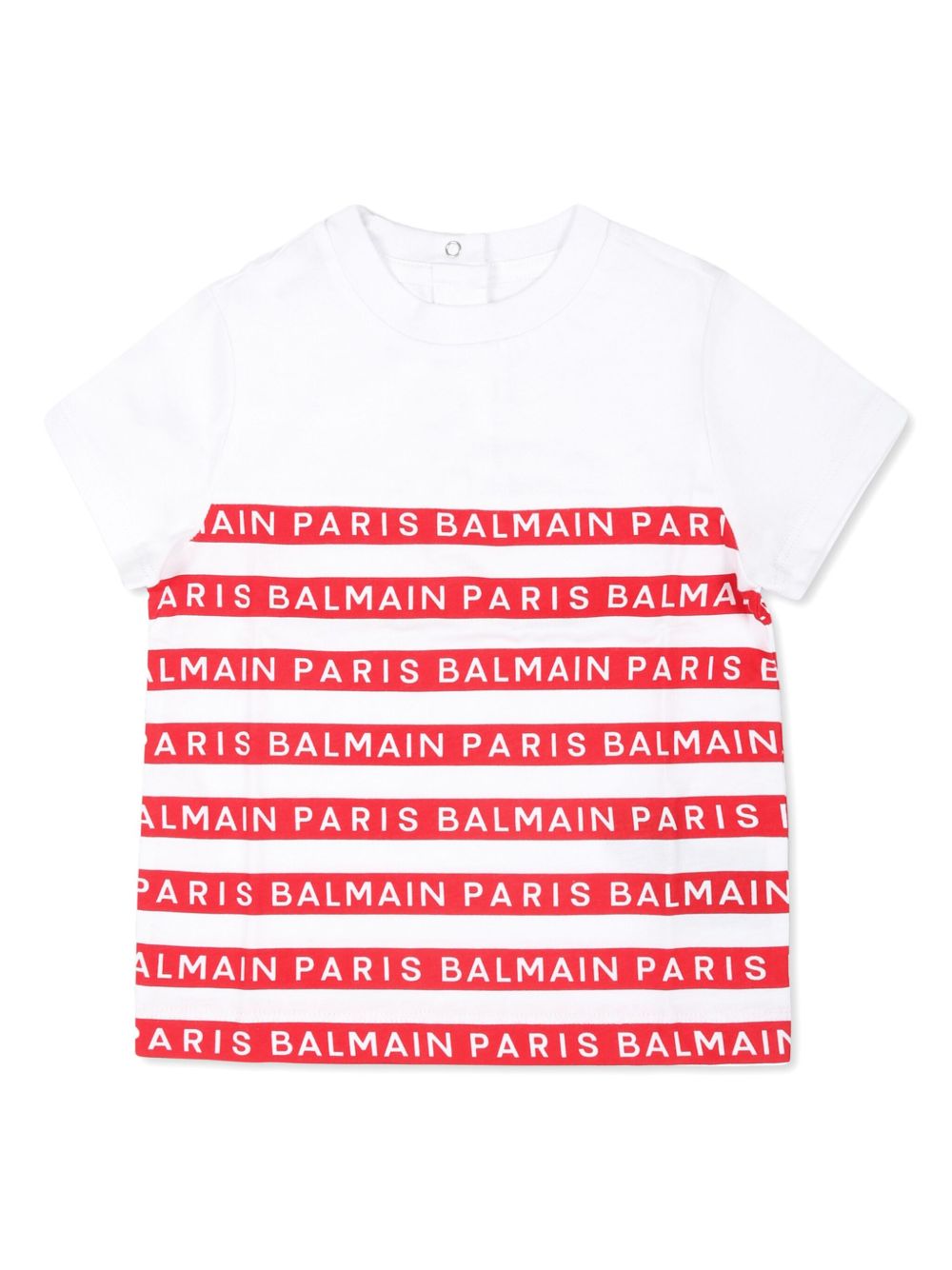Balmain Kids 纯色T恤 - 白色
