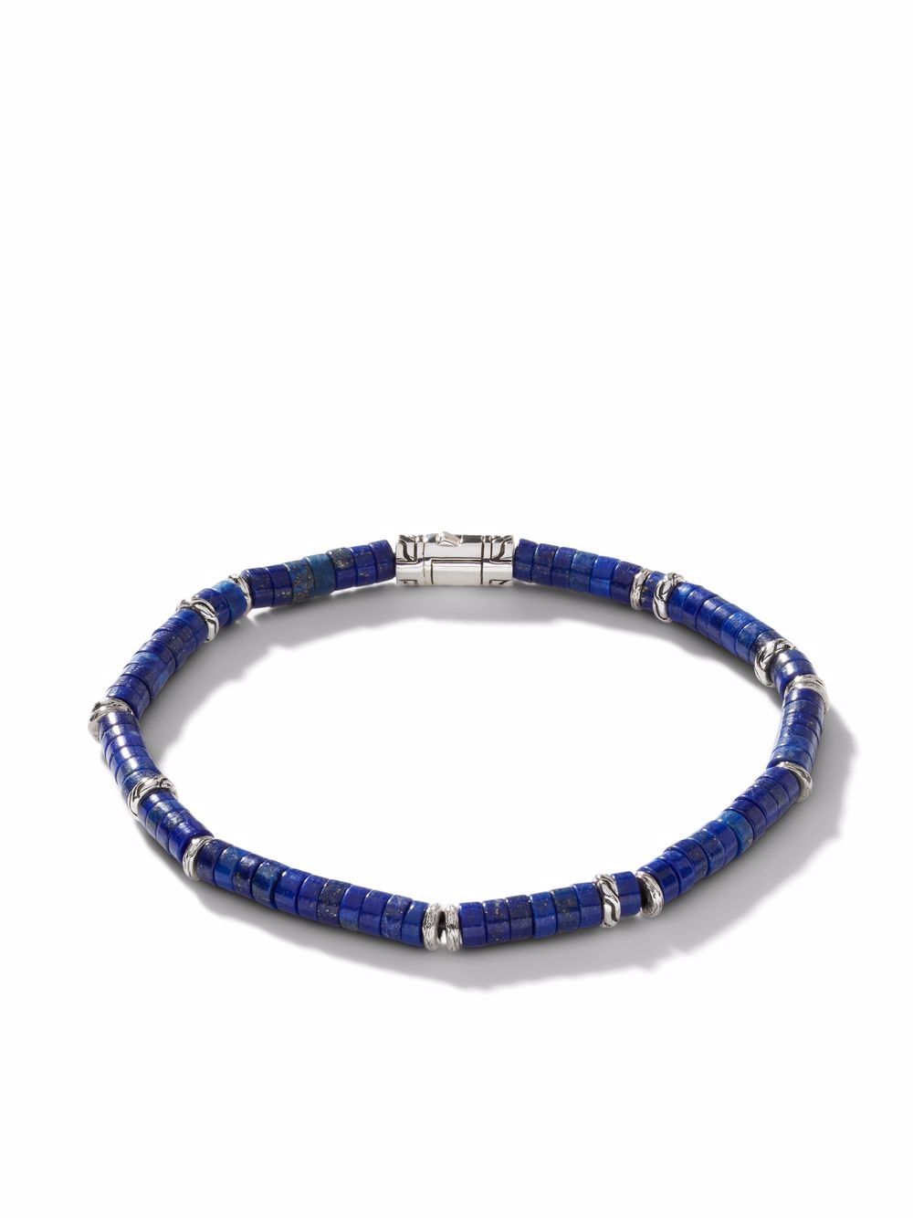 John Hardy Classic Chain Heishi Silver 串珠手链 - 蓝色