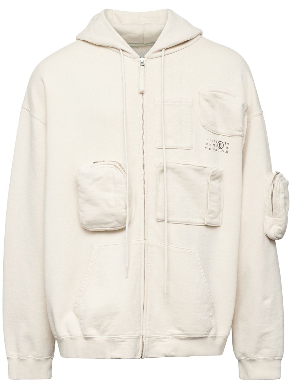 MM6 Maison Margiela 棉连帽工装卫衣 - 中性色