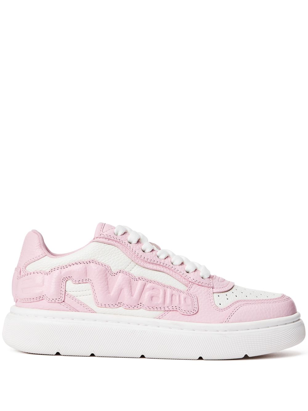 Alexander Wang Puff 皮质厚底运动鞋 - 白色