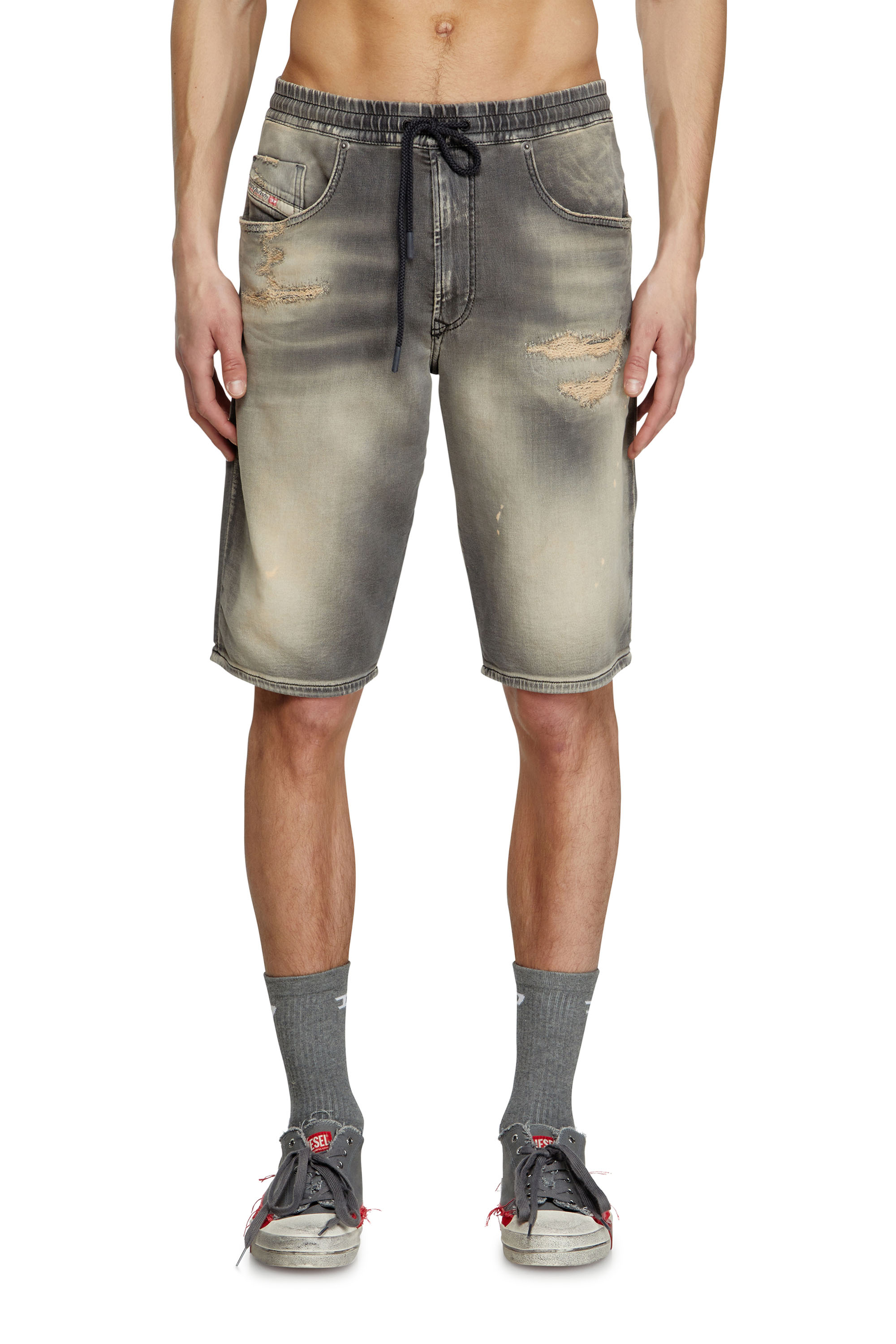 Diesel - Chino shorts in Jogg Jeans - Shorts - Man - Grey
