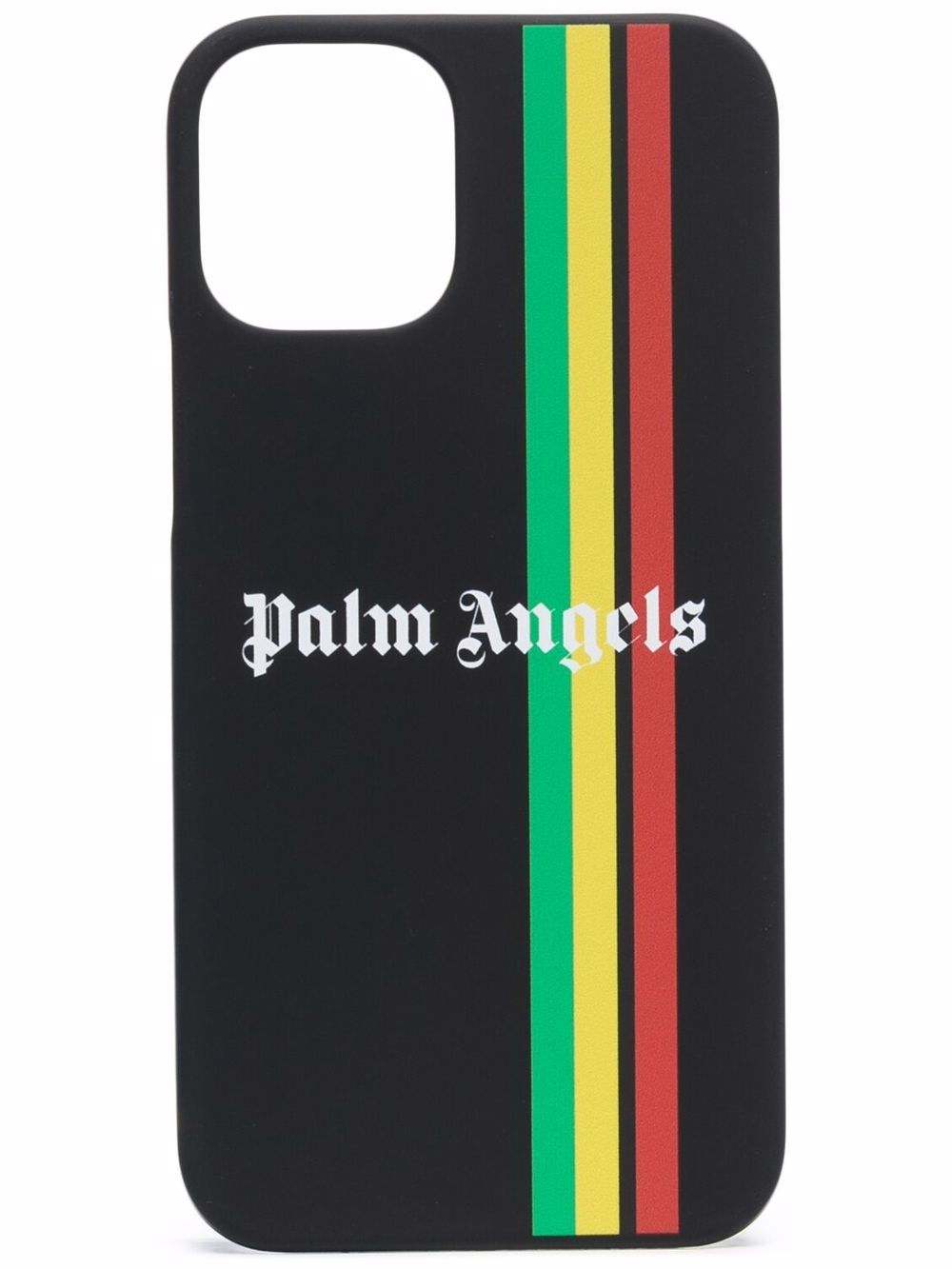 Palm Angels iPhone 12 mini 条纹手机壳 - 黑色