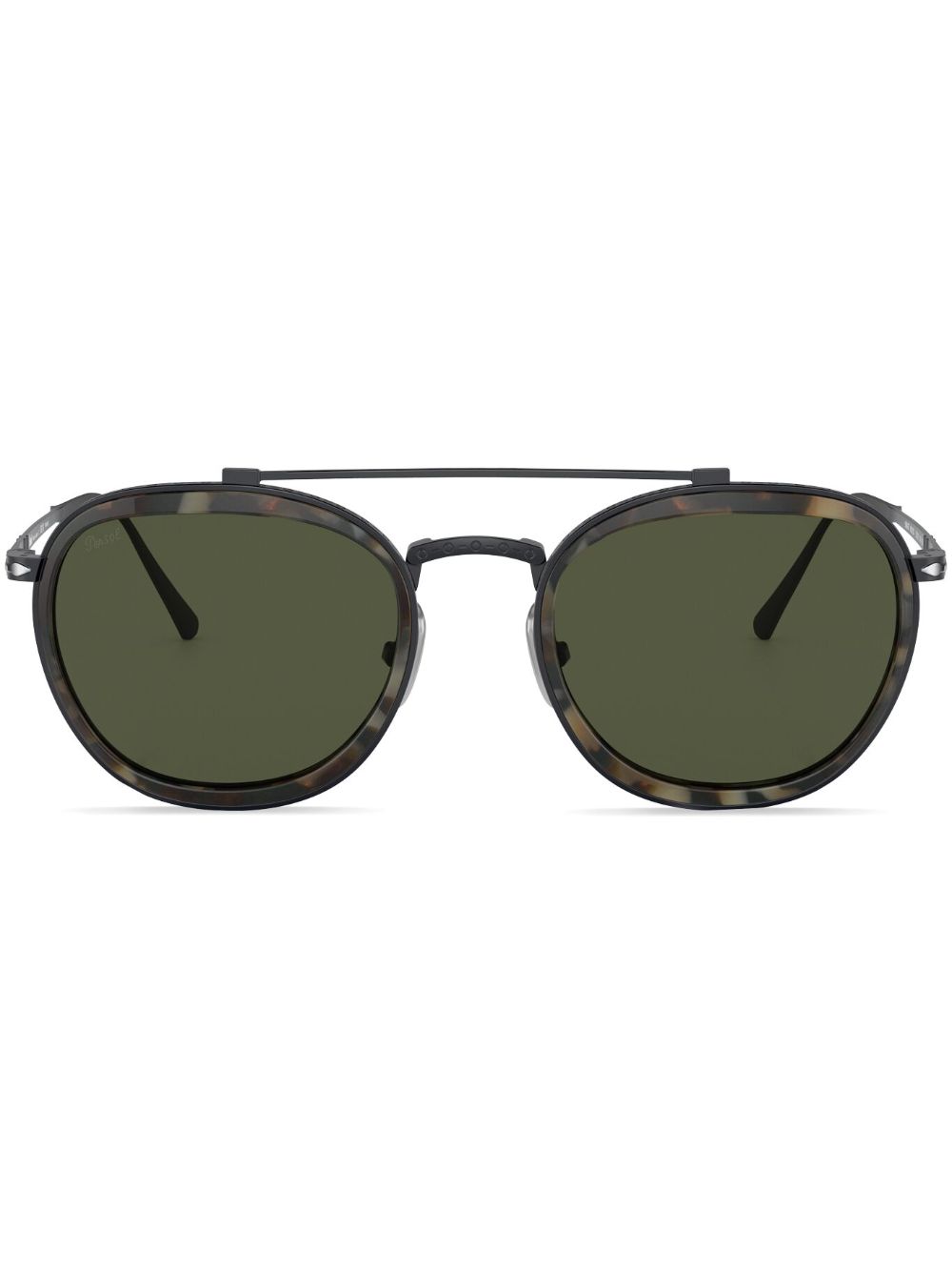 Persol 飞行员太阳眼镜 - 黑色