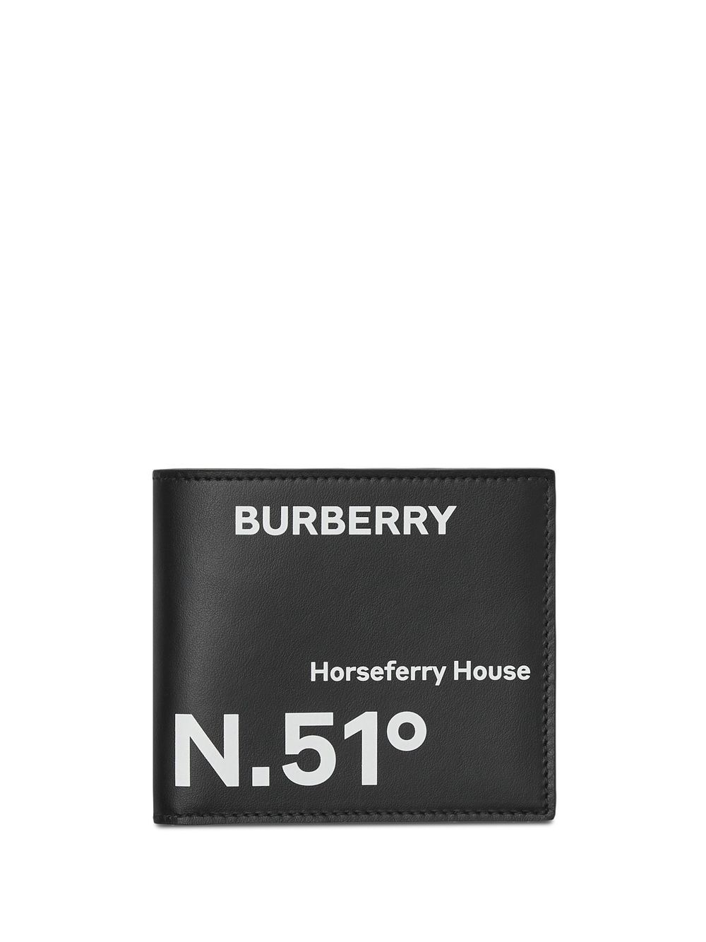 Burberry Coordinates 印花对折钱包 - 黑色