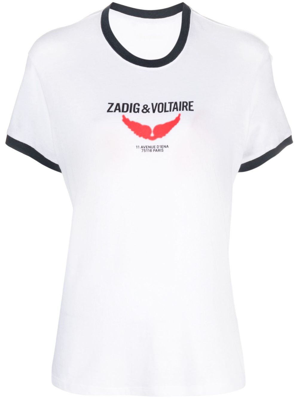 Zadig&Voltaire Zoe Wings Liberté 印花T恤 - 白色