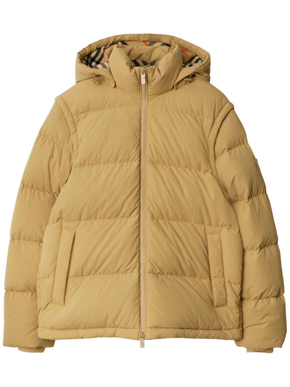 Burberry 标贴蓬松夹克 - 中性色
