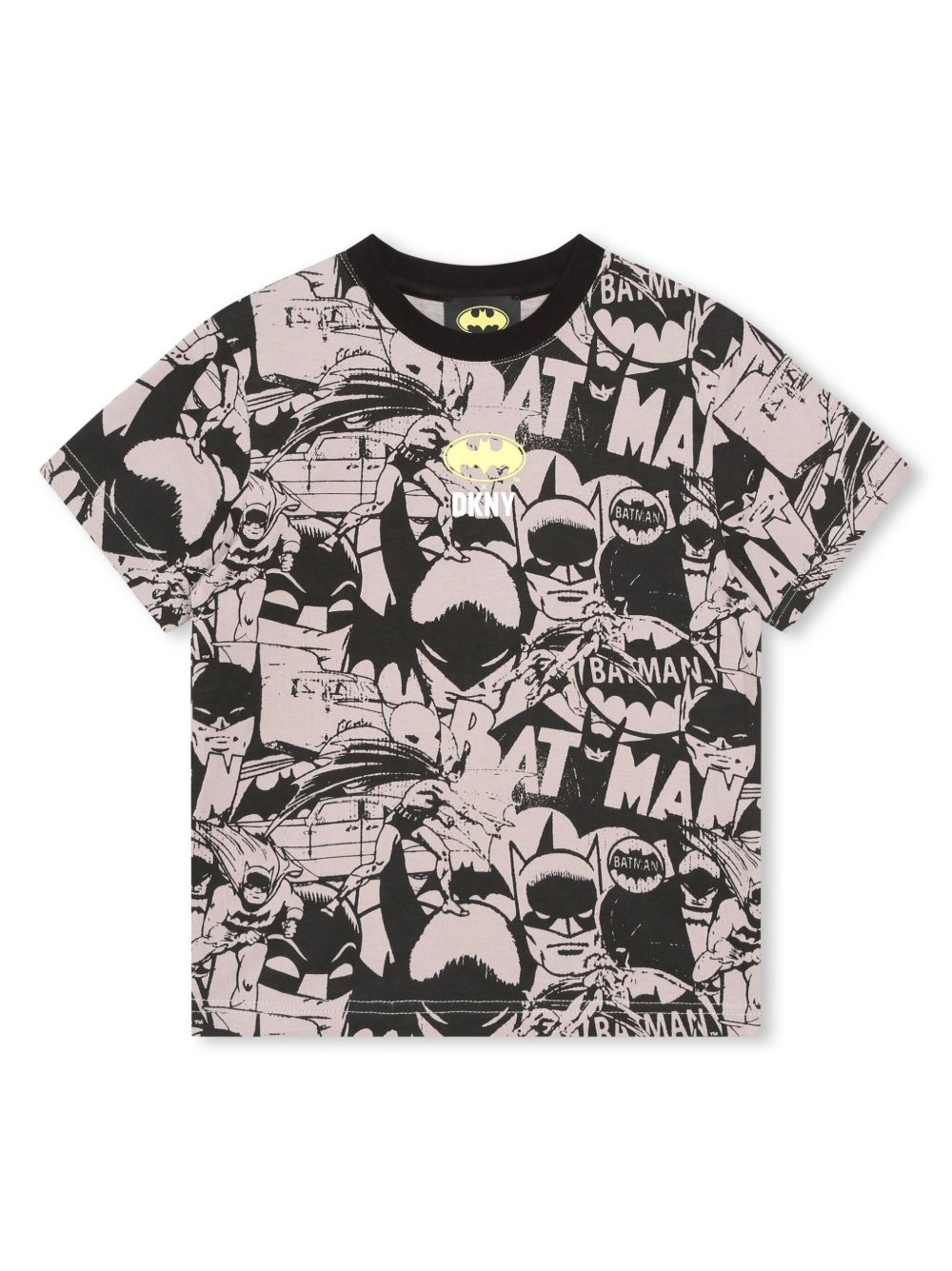 Dkny Kids x Batman 图案印花棉T恤 - 黑色