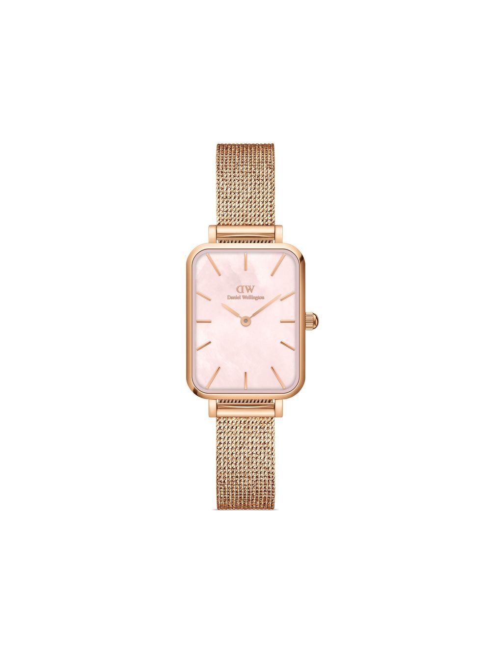 Daniel Wellington Quadro Pressed Melrose 腕表 - 粉色