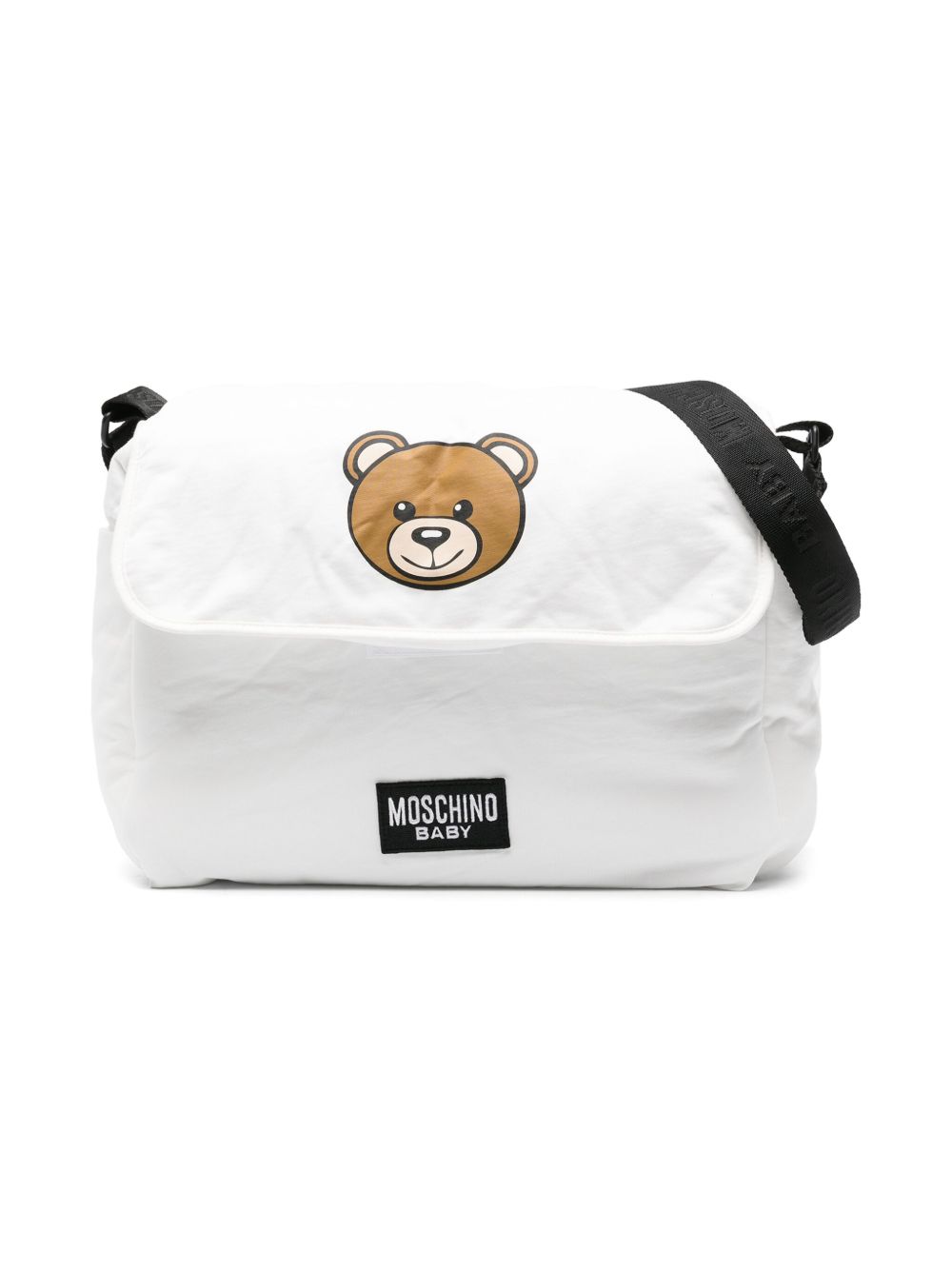 Moschino Kids Teddy Bear 印花尿布更换垫和母婴包套装 - 白色