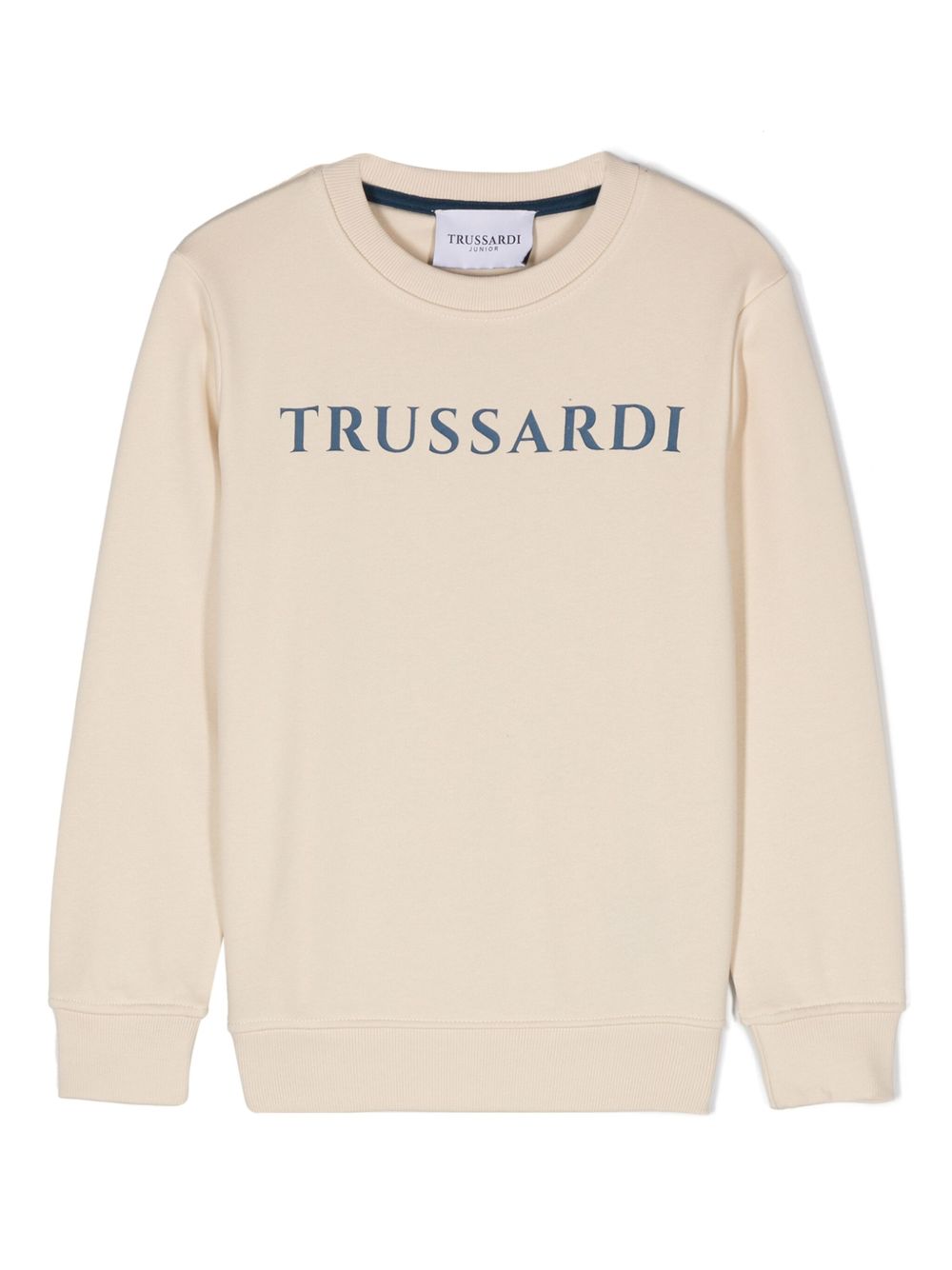 TRUSSARDI JUNIOR logo印花卫衣 - 中性色