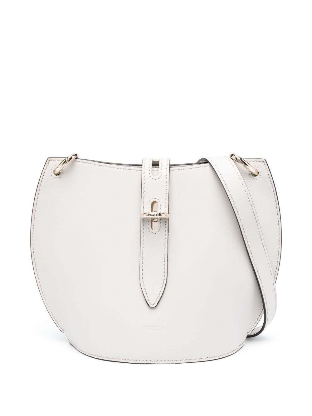 Furla Unica 皮质斜挎包 - 白色
