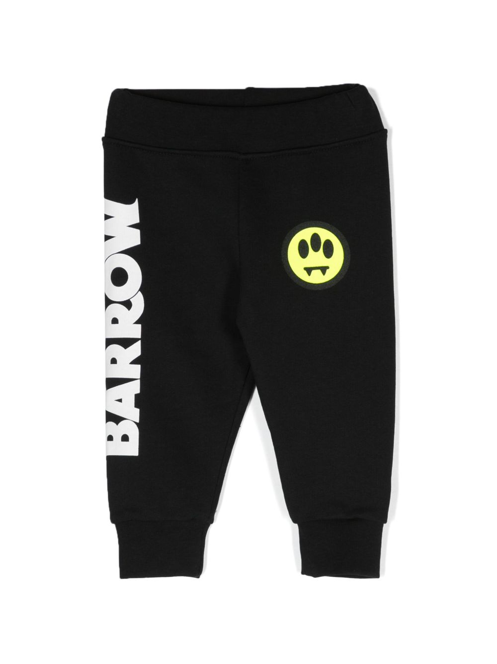 Barrow kids logo印花棉运动裤 - 黑色