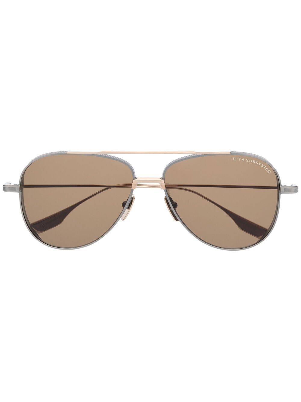 Dita Eyewear Subsystem 飞行员镜框太阳眼镜 - 银色