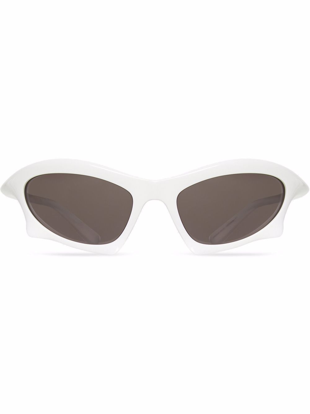Balenciaga Eyewear 巴黎世家 Bat 长方形框太阳眼镜 - 白色