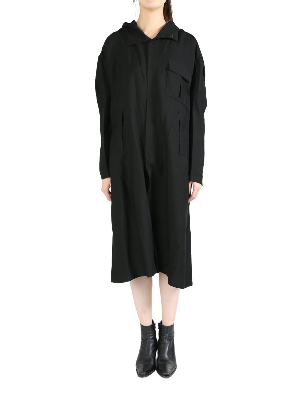 Yohji Yamamoto R/Mountain coat - 黑色