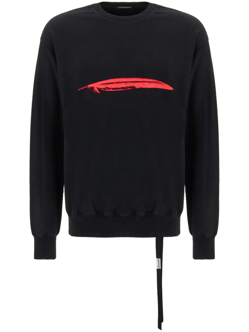 Ann Demeulemeester 棉卫衣 - 黑色