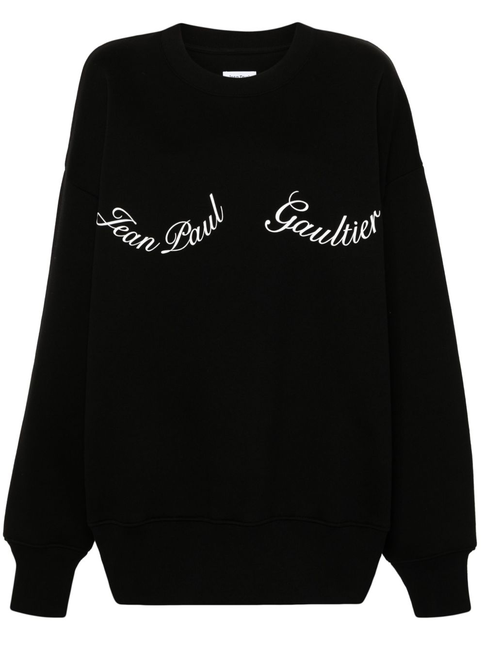 Jean Paul Gaultier logo印花棉卫衣 - 蓝色
