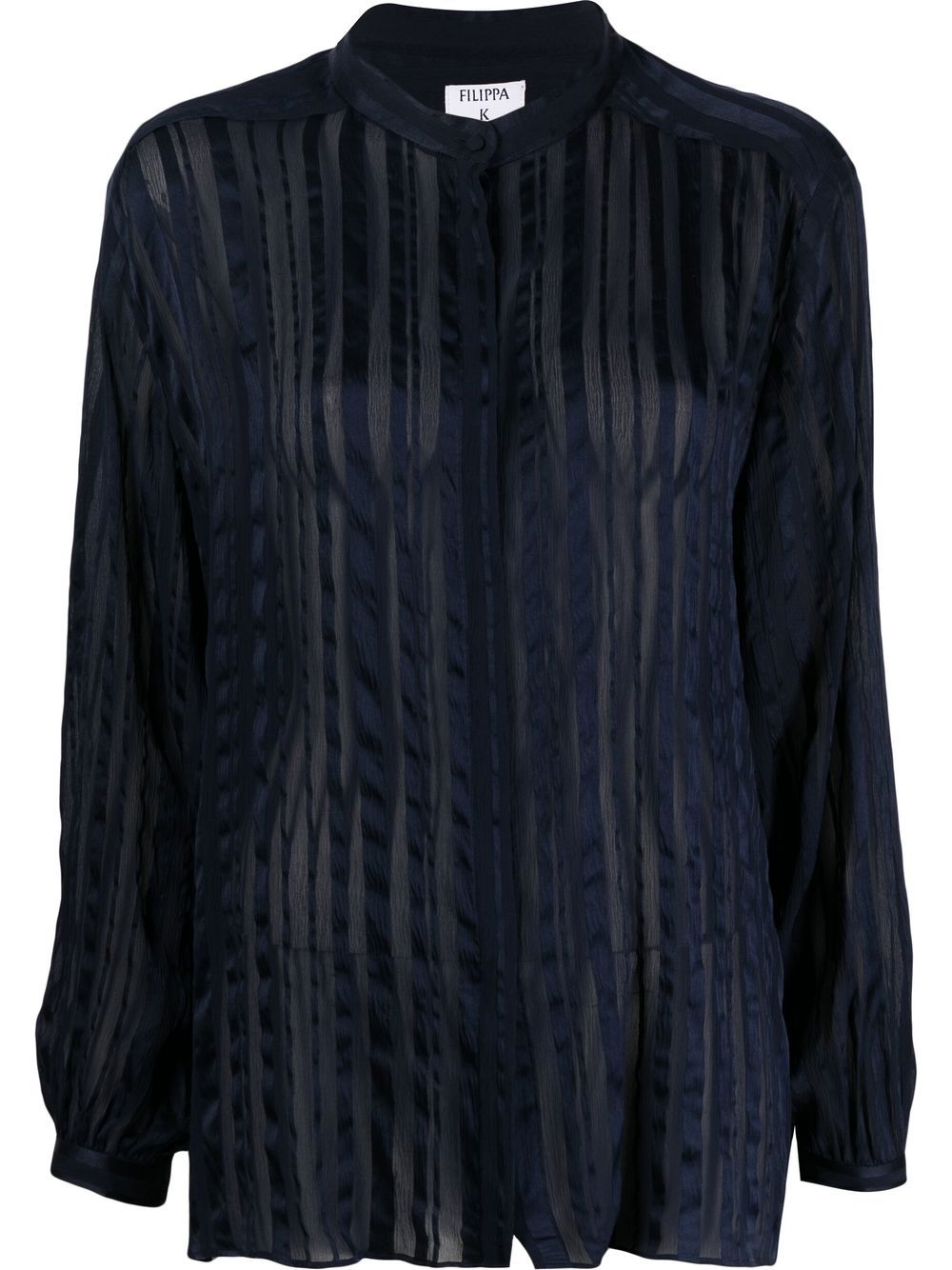 Filippa K 条纹长袖罩衫 - 蓝色