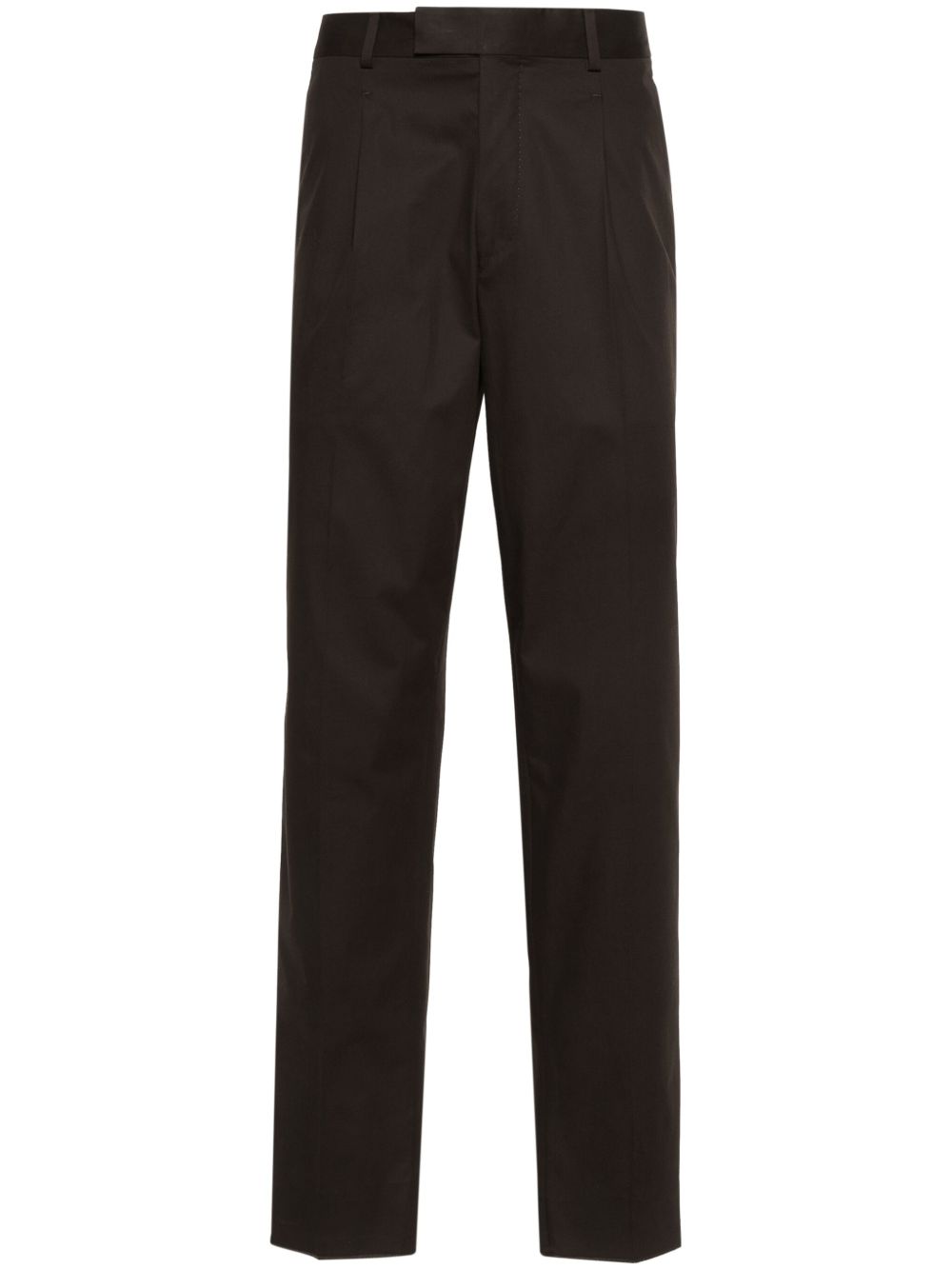 Zegna 直筒西裤 - 褐色