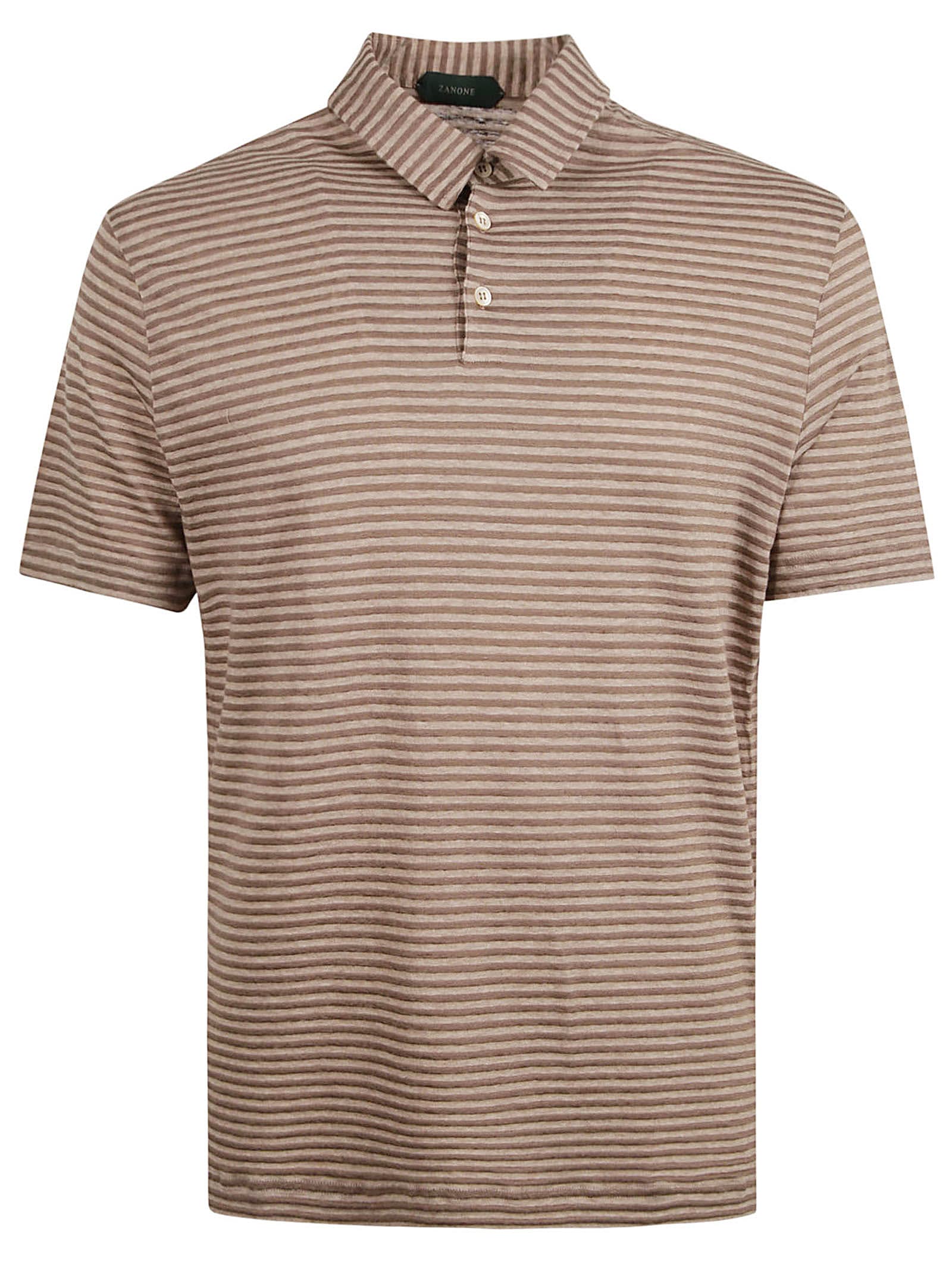 Zanone Regular Stripe Polo Shirt