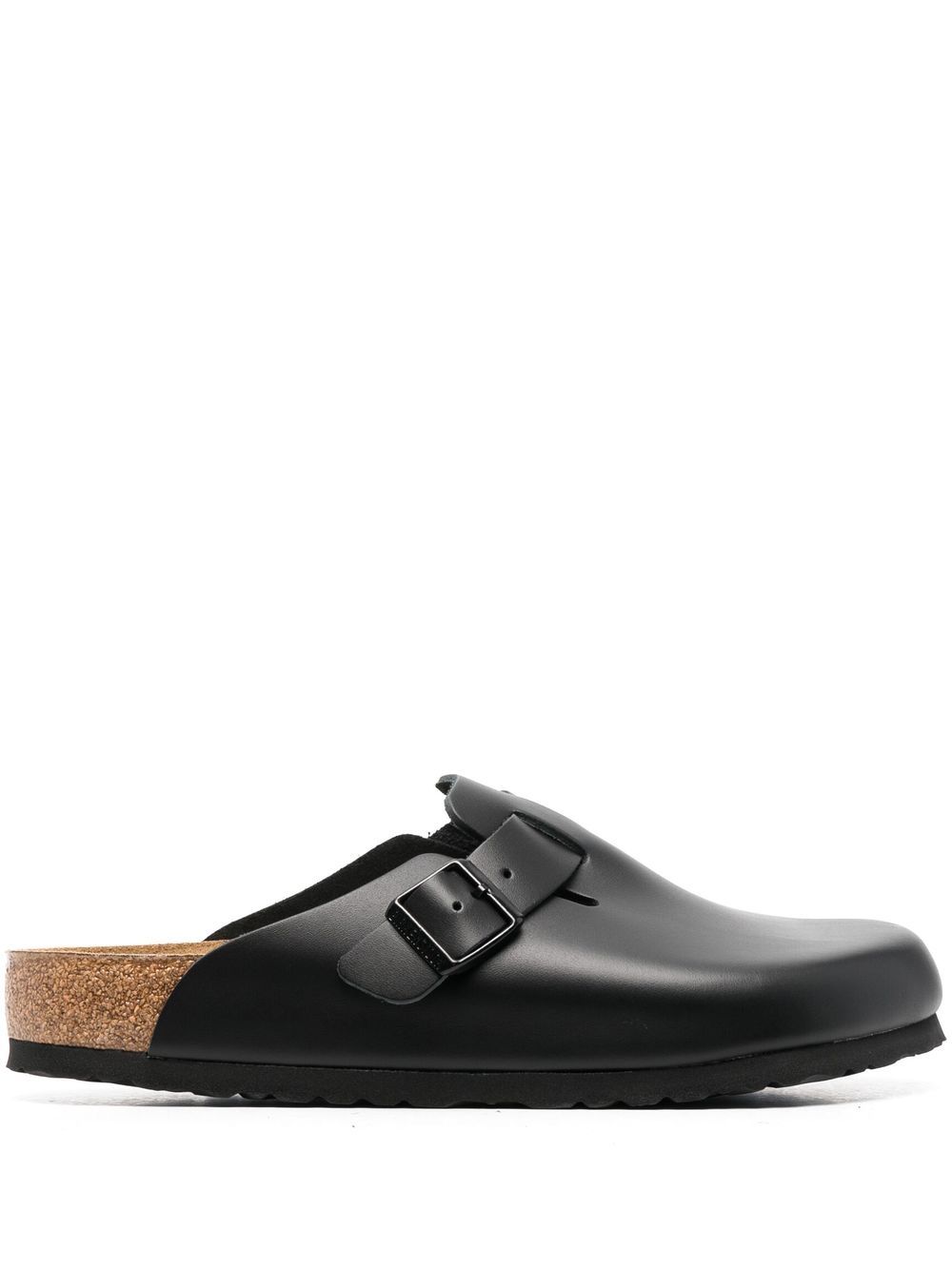 Birkenstock Boston 扣环缀饰拖鞋 - 黑色