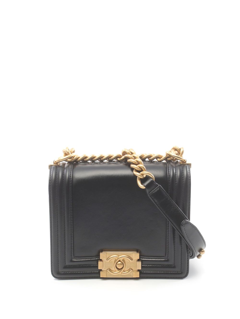 CHANEL Pre-Owned Boy 单肩包（2021年典藏款） - 黑色
