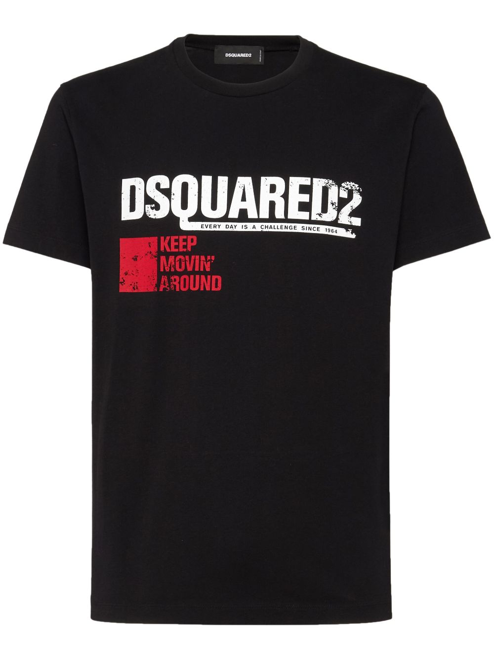 DSQUARED2 logo印花T恤 - 黑色