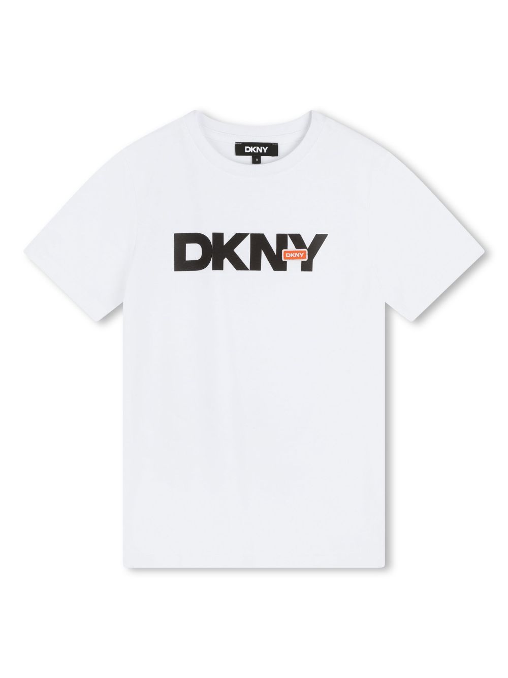 Dkny Kids logo印花棉T恤 - 白色