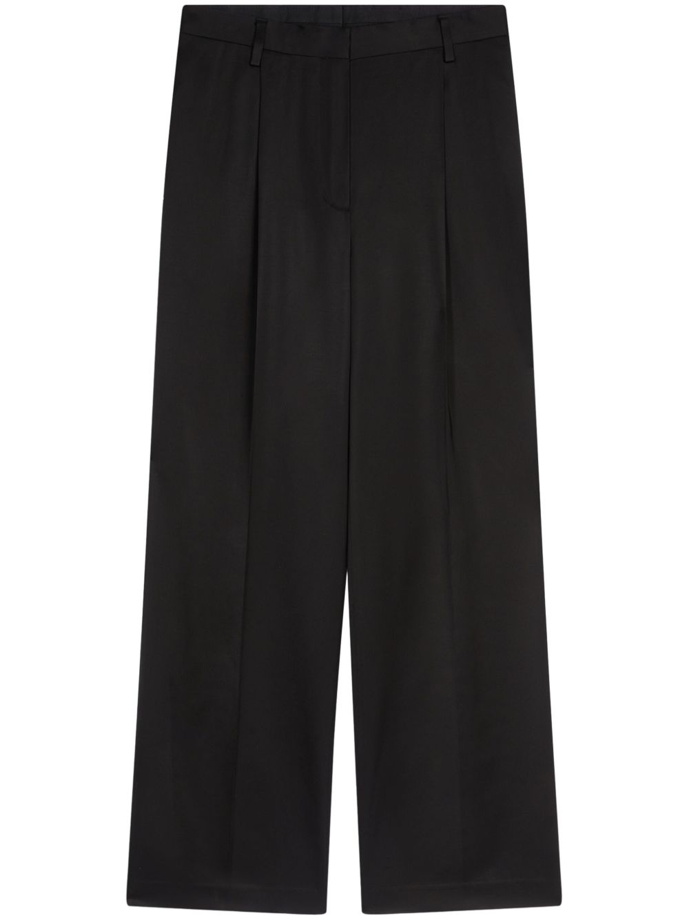 DRIES VAN NOTEN 褶饰帕拉松长裤 - 黑色