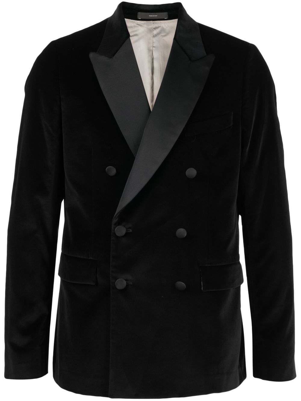 Paul Smith 双排扣棉西装夹克 - 黑色