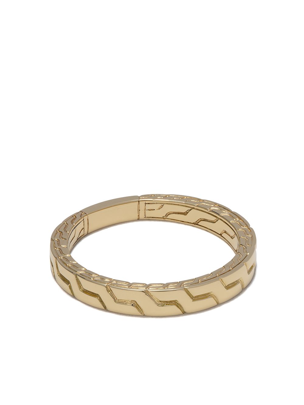 John Hardy Classic Chain 18K黄金指环（3.5毫米） - 金色
