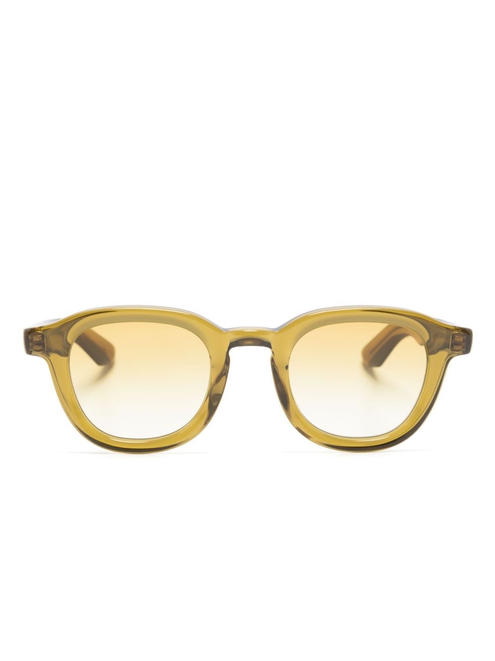 Moscot Dahven 几何镜框太阳眼镜 - 绿色