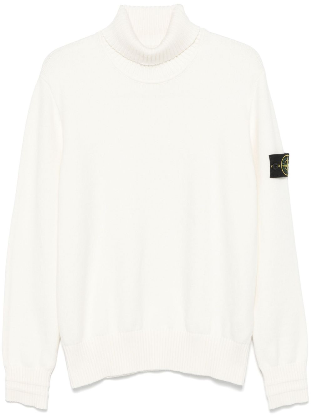 Stone Island 罗盘徽章毛衣 - 白色