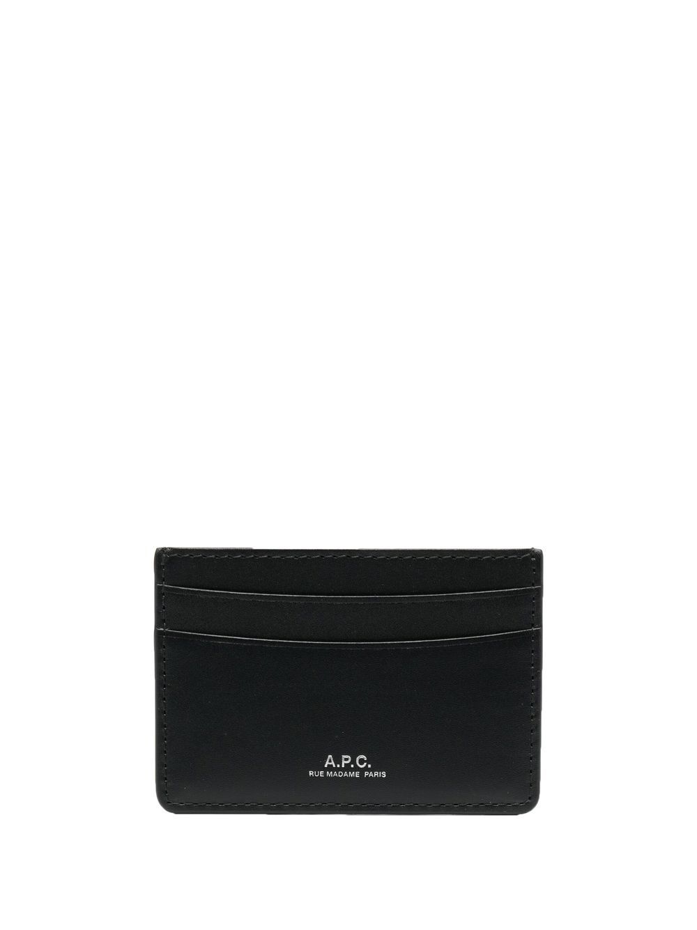A.P.C. André 压纹logo卡夹 - 黑色