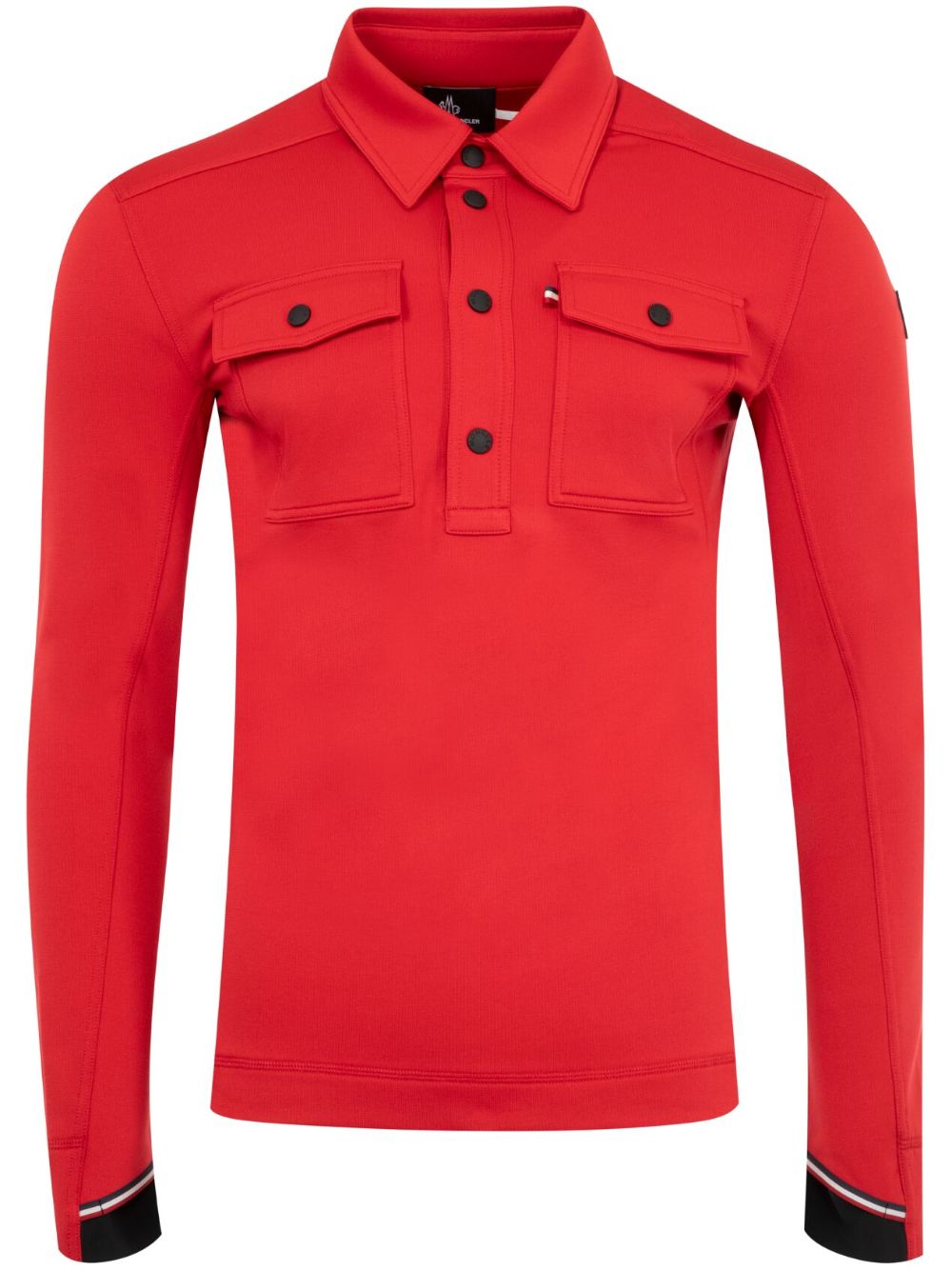 Moncler Grenoble 棉polo衫 - 红色
