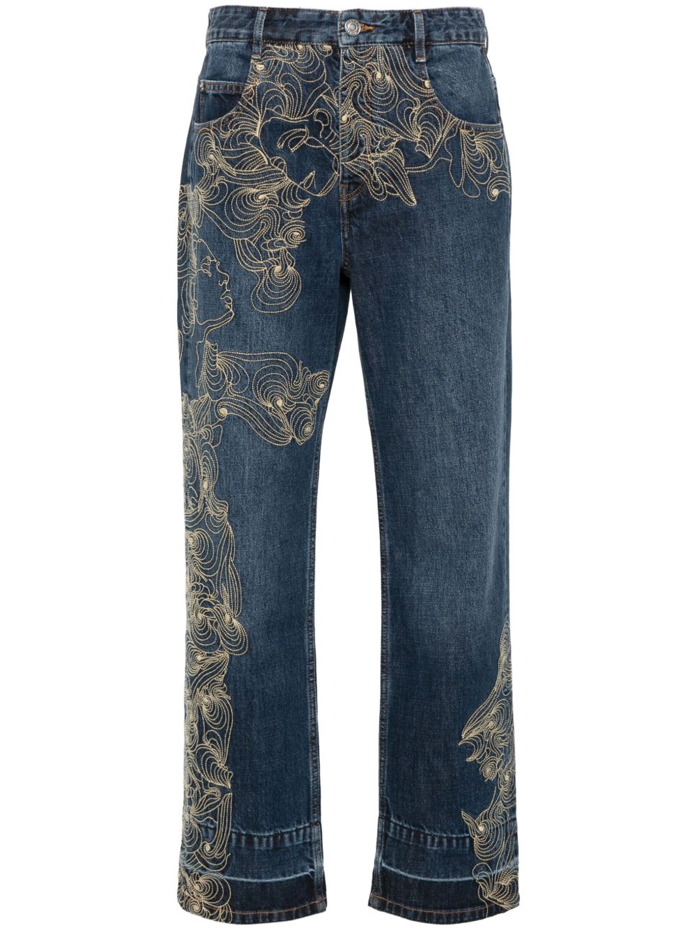 ISABEL MARANT Irina 高腰牛仔裤 - 蓝色