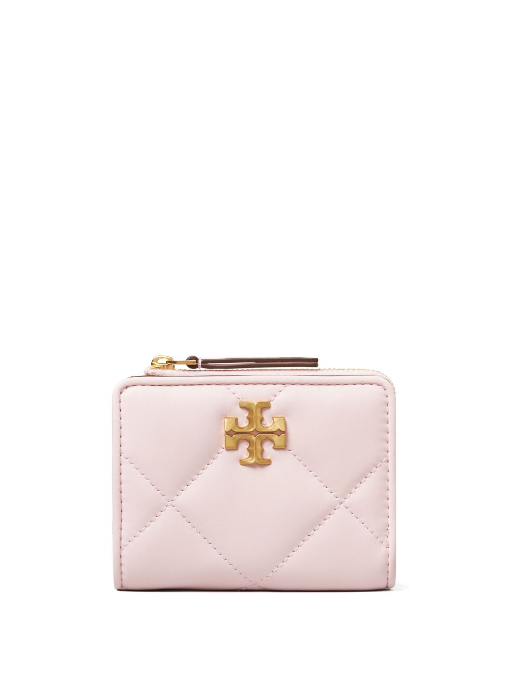 Tory Burch Kira 菱形绗缝对折钱包 - 粉色