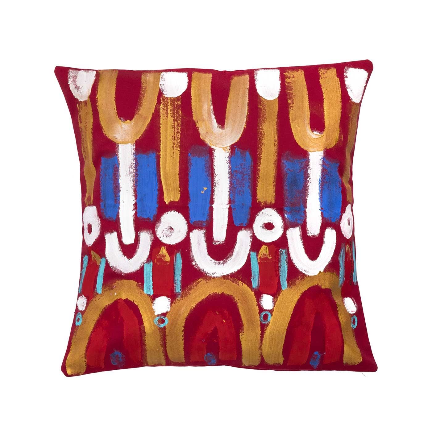 Le Botteghe su Gologone Hand Painted Cushions 100x100 Cm