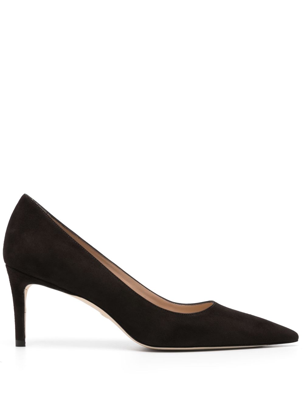 Stuart Weitzman Stuart 绒面皮高跟鞋 - 褐色