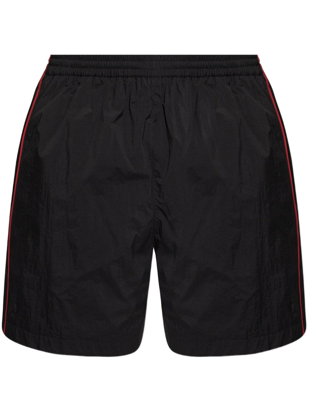 Balenciaga embroidered track shorts - 黑色