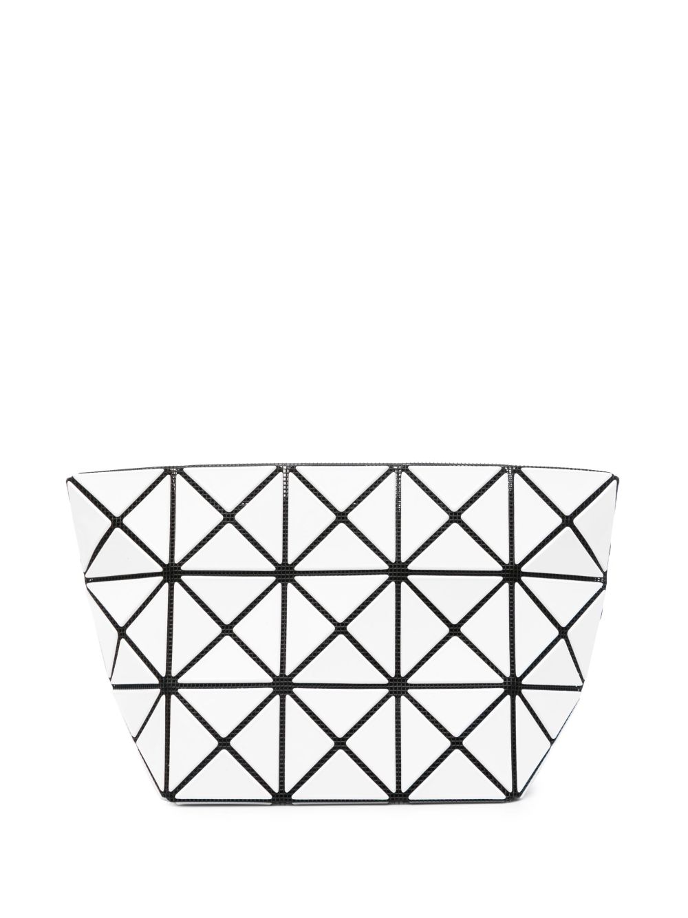 Bao Bao Issey Miyake 亮面几何图案手拿包 - 白色