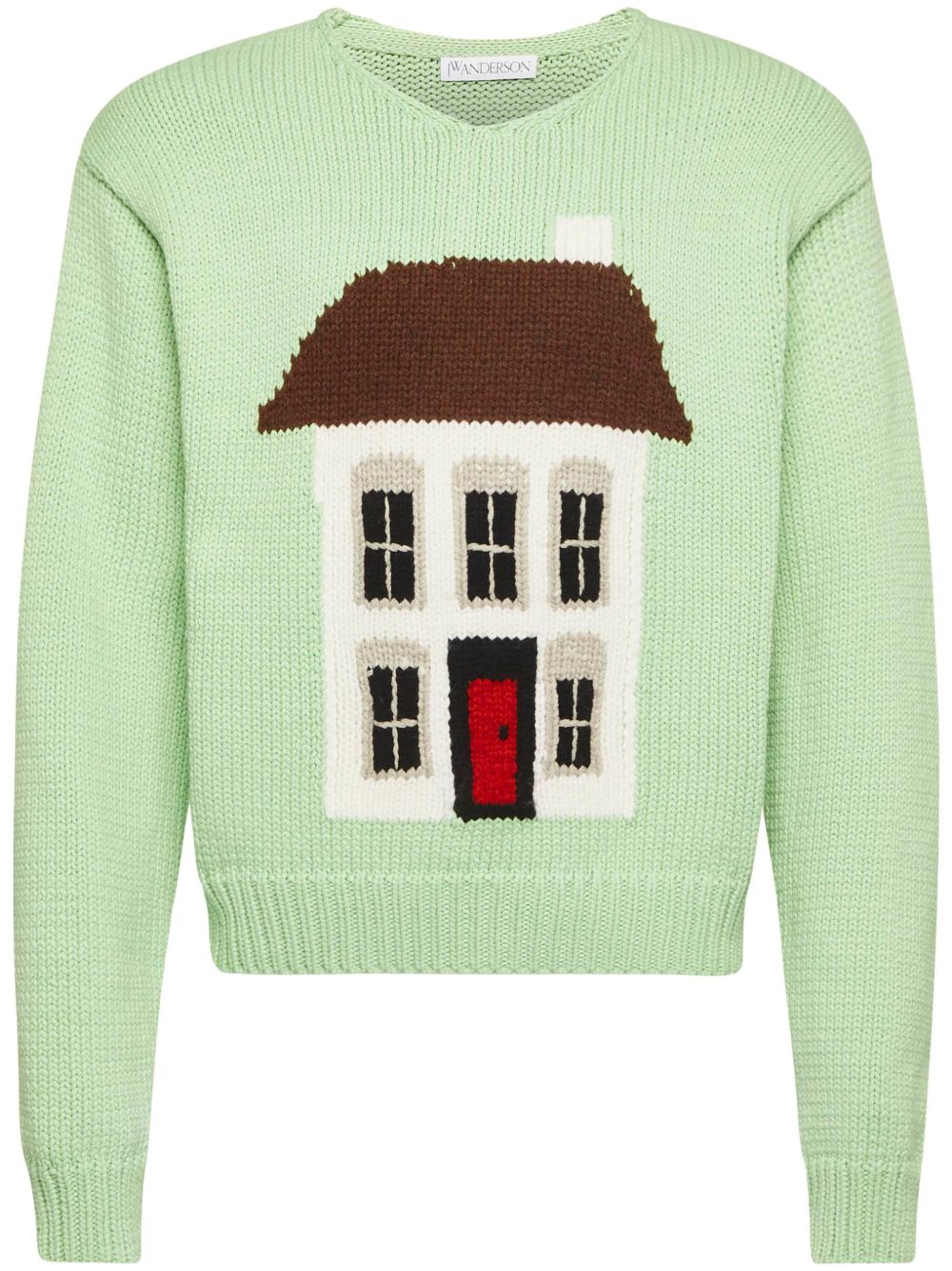 JW Anderson House 嵌花毛衣 - 绿色