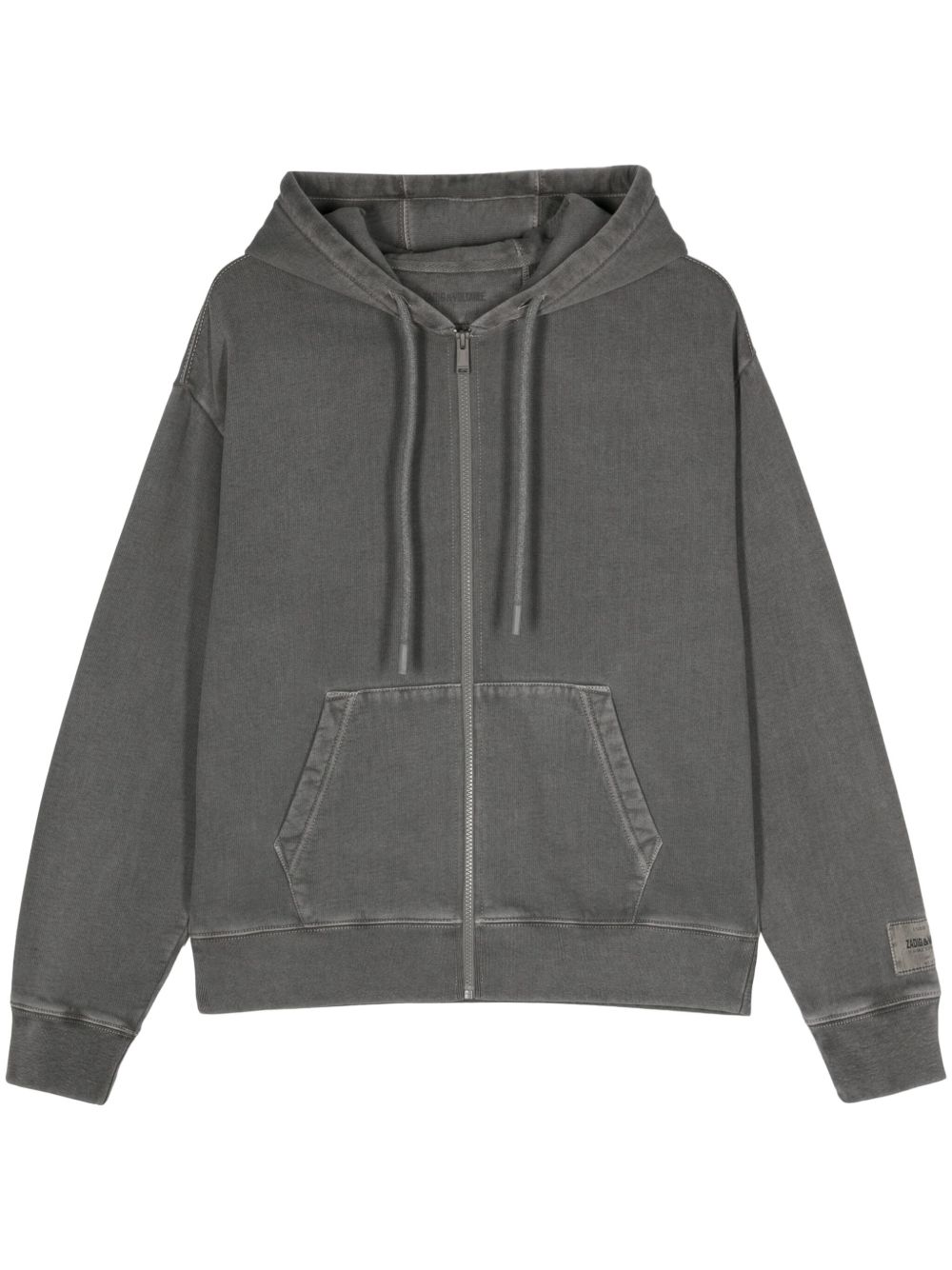 Zadig&Voltaire Sacha 棉拉链连帽衫 - 灰色