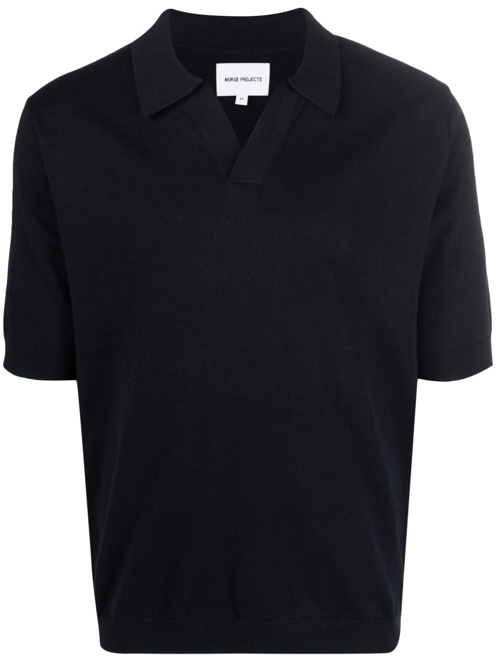 Norse Projects V领polo领毛衣 - 蓝色