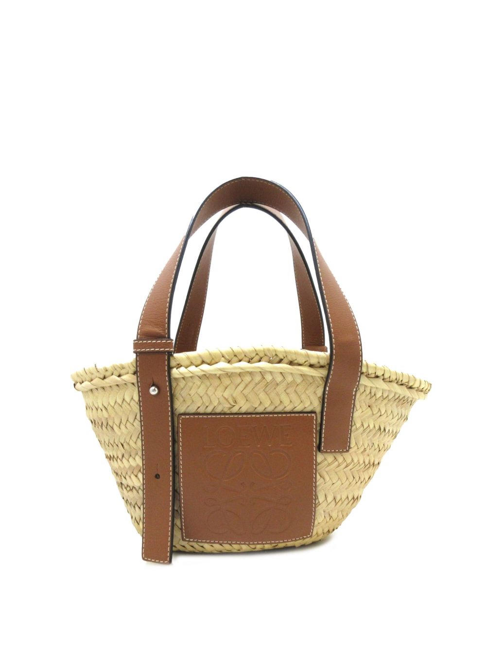 Loewe Pre-Owned Small Raffia Basket 托特包（2018-2023年典藏款） - 褐色