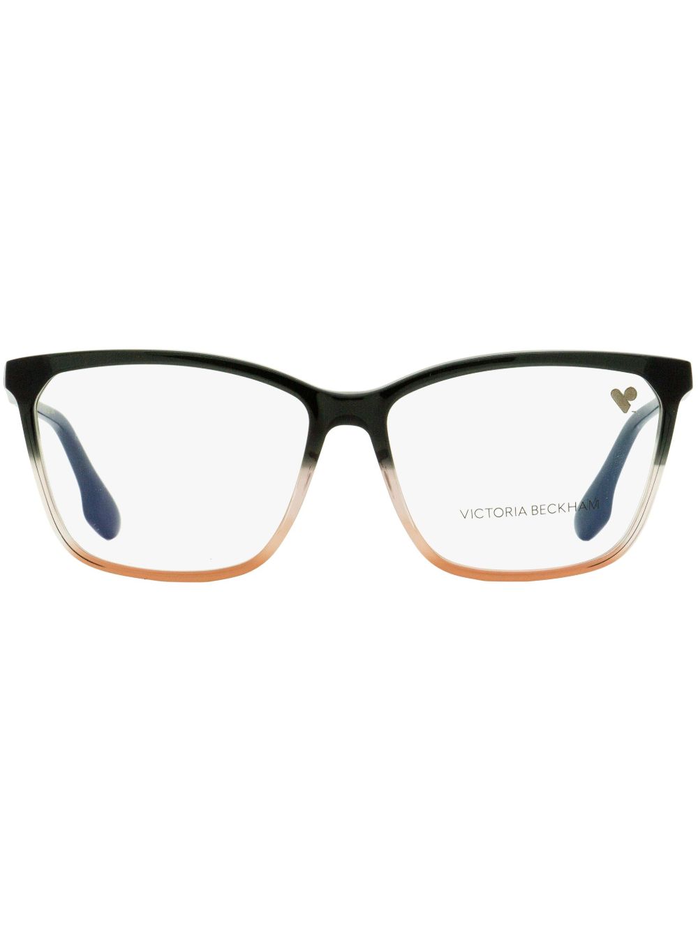 Victoria Beckham Eyewear 长方形镜框眼镜 - 黑色