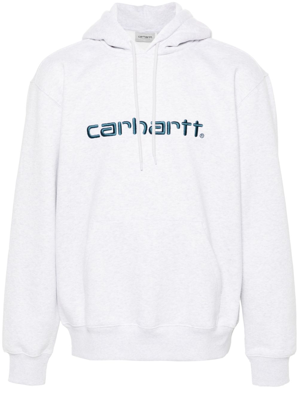 Carhartt WIP logo刺绣连帽衫 - 灰色