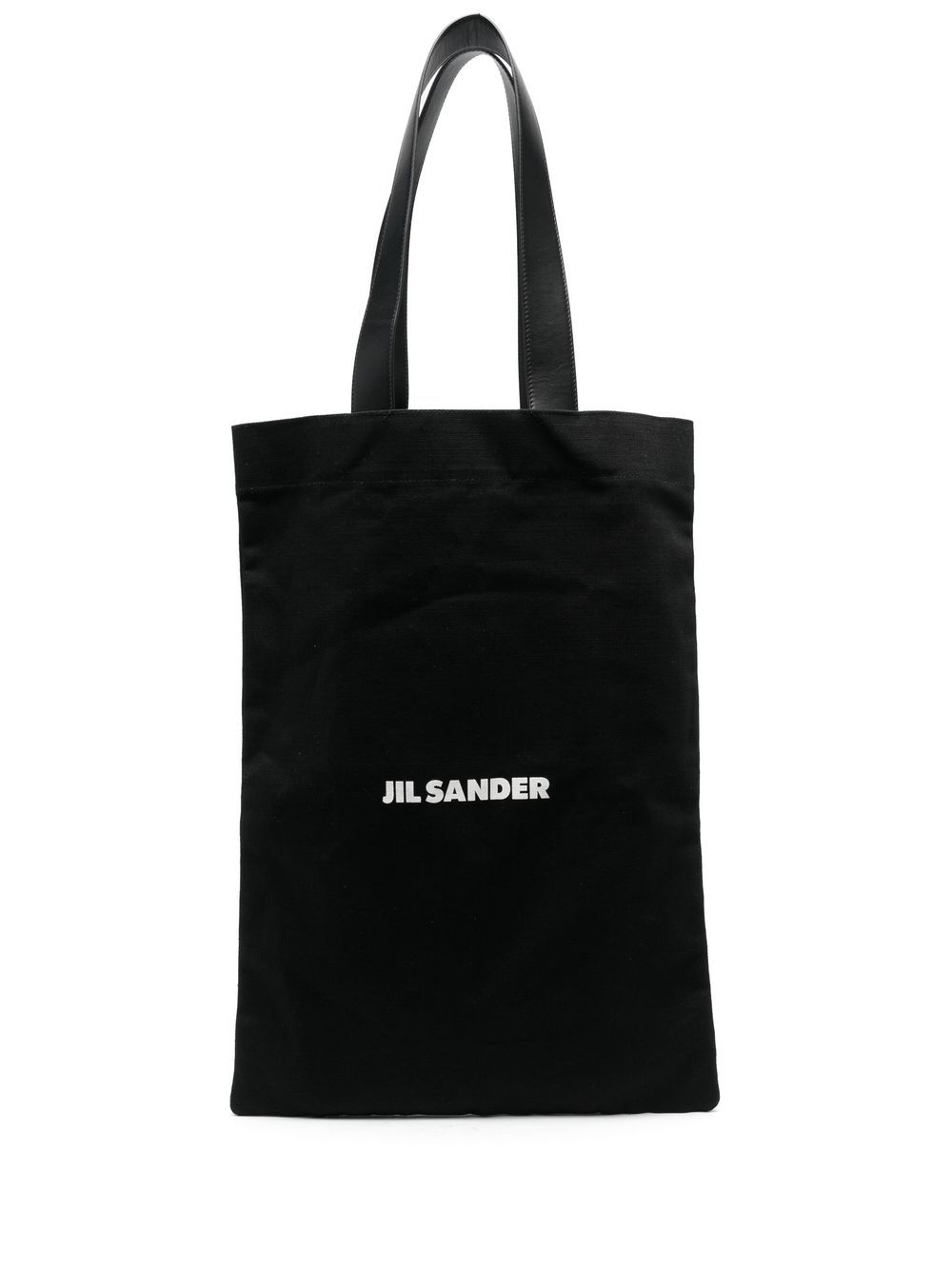 Jil Sander logo印花托特包 - 黑色