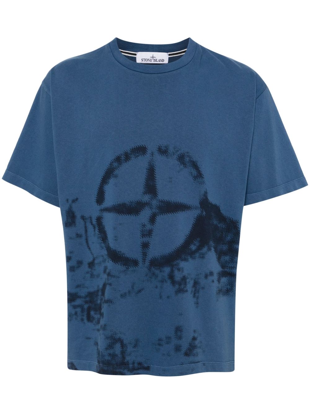 Stone Island 棉T恤 - 蓝色